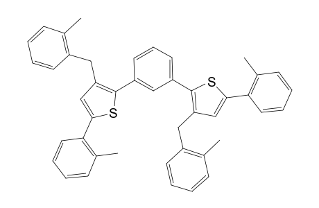 1,3-Bis[3-(2-methylbenzyl)-5-(o-tolyl)thiophen-2-yl]benzene