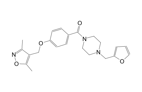 piperazine, 1-[4-[(3,5-dimethyl-4-isoxazolyl)methoxy]benzoyl]-4-(2-furanylmethyl)-