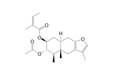 3alpha-Acetoxy-2beta-angeloyloxy-10alpha-H-furanoeremophilane