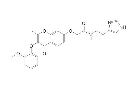 acetamide, N-[2-(1H-imidazol-4-yl)ethyl]-2-[[3-(2-methoxyphenoxy)-2-methyl-4-oxo-4H-1-benzopyran-7-yl]oxy]-