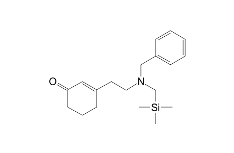 3-[2-[(N-Benzyl-N-(trimethylsilyl)methyl)amino]ethyl]-2-cyclohexenone