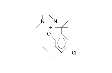2-(2,6-Di-tert-butyl-4-chloro-phenoxy)-1,3-dimethyl-imidazolidinium cation