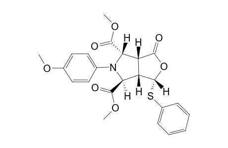 (1R,3aR,4S,6S,6aS)-3-keto-5-(4-methoxyphenyl)-1-(phenylthio)-3a,4,6,6a-tetrahydro-1H-furo[3,4-c]pyrrole-4,6-dicarboxylic acid dimethyl ester