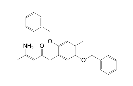 1-[2',5'-bis(Benzyloxy)-4'-methylphenyl]-4-amino-3-penten-2-one