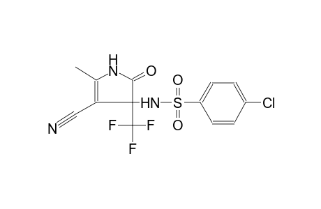 4-chloro-N-[4-cyano-5-methyl-2-oxo-3-(trifluoromethyl)-2,3-dihydro-1H-pyrrol-3-yl]benzenesulfonamide