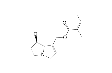 9-ANGELYLRETRONECINE;(1R-[1-ALPHA,7(Z),7A-BETA])-(1-HYDROXY-2,3,5,7A-TETRAHYDRO-1H-PYRROLIZIN-7-YL)-METHYL-2-METHYLBUT-2-ENOATE