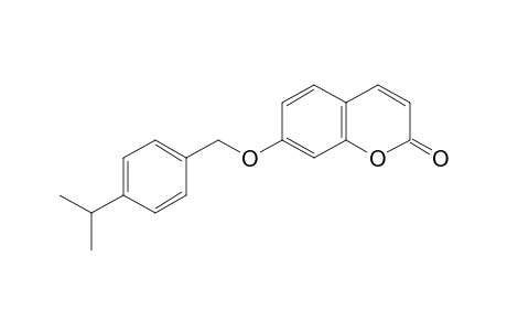 2H-1-Benzopyran-2-one, 7-[[4-(1-methylethyl)phenyl]methoxy]-