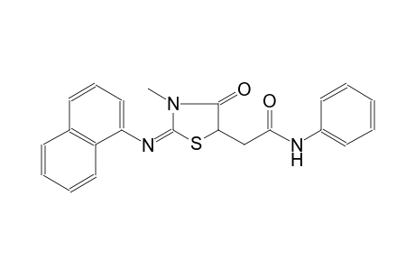 5-thiazolidineacetamide, 3-methyl-2-(1-naphthalenylimino)-4-oxo-N-phenyl-, (2E)-