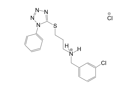 N-(3-chlorobenzyl)-3-[(1-phenyl-1H-tetraazol-5-yl)sulfanyl]-1-propanaminium chloride