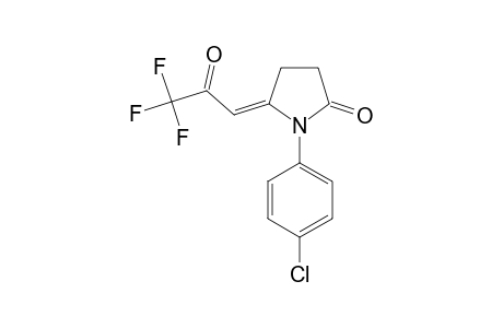 1-(4'-CHLOROPHENYL)-5-(3,3,3-TRIFLUORO-2-OXO-PROPYLIDENE)-PYRROLIDIN-2-ONE