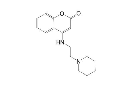 2H-1-benzopyran-2-one, 4-[[2-(1-piperidinyl)ethyl]amino]-