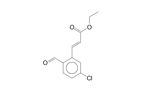 Ethyl (2E)-3-(5-chloro-2-formylphenyl)-2-propenoate