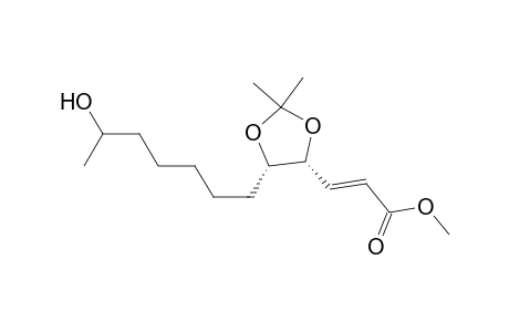 2-Propenoic acid, 3-[5-(6-hydroxyheptyl)-2,2-dimethyl-1,3-dioxolan-4-yl]-, methyl ester, [4R-[4.alpha.(E),5.alpha.(R*)]]-