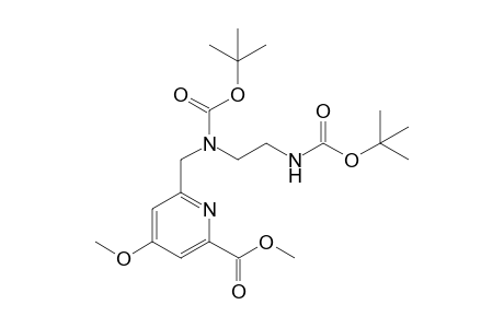 Methyl 6-(N-{2-[(tert-butoxycarbonyl)amino]ethyl}-N-(tert-butoxycarbonyl)aminomethyl)-4-methoxypyridine-2-carboxylate