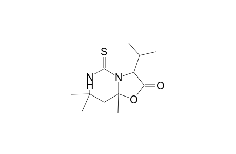 3-isopropyl-7,7,8a-trimethyl-5-thioxotetrahydro-5H-[1,3]oxazolo[3,2-c]pyrimidin-2(3H)-one