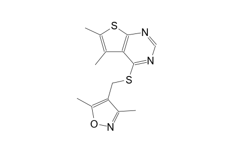 thieno[2,3-d]pyrimidine, 4-[[(3,5-dimethyl-4-isoxazolyl)methyl]thio]-5,6-dimethyl-
