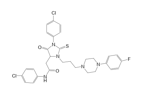 4-imidazolidineacetamide, N,1-bis(4-chlorophenyl)-3-[3-[4-(4-fluorophenyl)-1-piperazinyl]propyl]-5-oxo-2-thioxo-