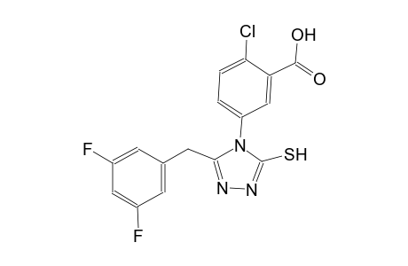 benzoic acid, 2-chloro-5-[3-[(3,5-difluorophenyl)methyl]-5-mercapto-4H-1,2,4-triazol-4-yl]-