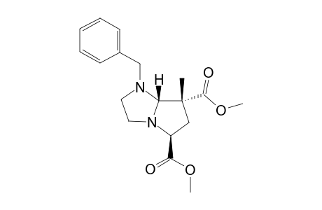 1-Benzyl-5,7-bis(methoxycarbonyl)-7-methylhexahydro-1H-pyrrolo[1,2-a]imidazole