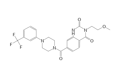 3-(2-methoxyethyl)-7-({4-[3-(trifluoromethyl)phenyl]-1-piperazinyl}carbonyl)-2,4(1H,3H)-quinazolinedione