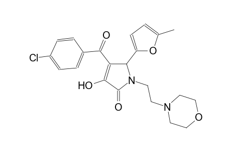 4-(4-chlorobenzoyl)-3-hydroxy-5-(5-methyl-2-furyl)-1-[2-(4-morpholinyl)ethyl]-1,5-dihydro-2H-pyrrol-2-one