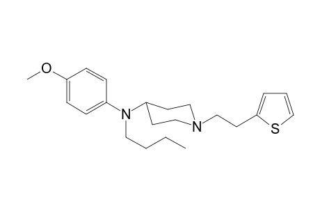 N-Butyl-N-(4-methoxyphenyl)-1-[(2-thiophen-2-yl)ethyl]-piperidin-4-amine