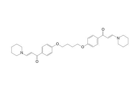 (E)-3-Piperidin-1-yl-1-(4-{4-[4-((E)-3-piperidin-1-yl-acryloyl)-phenoxy]-butoxy}-phenyl)-propenone
