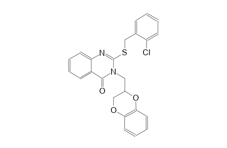 4(3H)-quinazolinone, 2-[[(2-chlorophenyl)methyl]thio]-3-[(2,3-dihydro-1,4-benzodioxin-2-yl)methyl]-