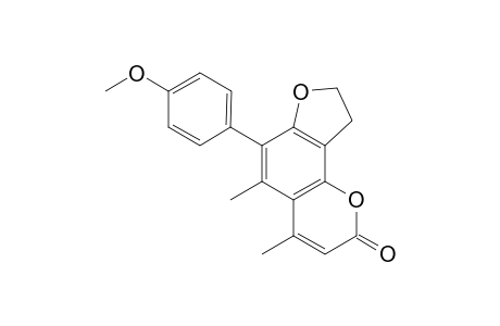 6-(4-Methoxyphenyl)-4,5-dimethyl-8,9-dihydrofuro[2,3-h]chromen-2-one