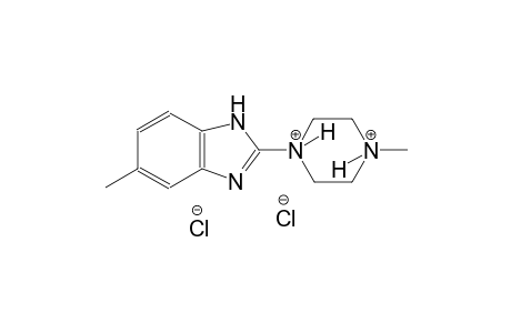 1-methyl-4-(5-methyl-1H-benzimidazol-2-yl)piperazinediium dichloride