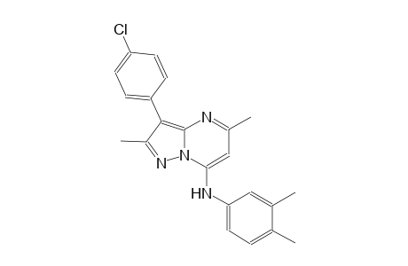N-[3-(4-chlorophenyl)-2,5-dimethylpyrazolo[1,5-a]pyrimidin-7-yl]-N-(3,4-dimethylphenyl)amine