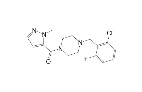 1-(2-chloro-6-fluorobenzyl)-4-[(1-methyl-1H-pyrazol-5-yl)carbonyl]piperazine