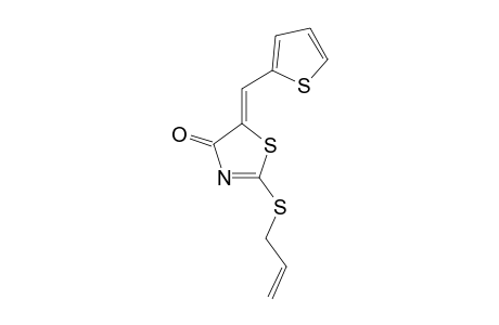 2-ALLYLMERCAPTO-5-((Z)-2-THIENYLIDENE)-4-THIAZOLIDINONE