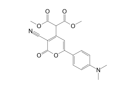Dimethyl 3-Cyano-2-oxo-6-(4-N,N-dimethylaminophenyl)-2H-pyran-4-ylmalonate