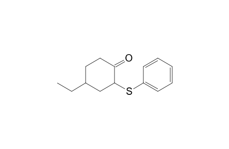 Cyclohexanone, 4-ethyl-2-(phenylthio)-