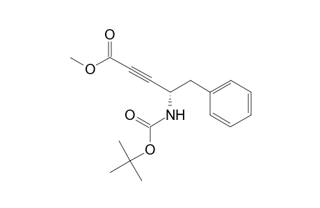(S)-Methyl 4-(tert-butoxycarbonylamino)-5-phenyl-2-pentynoate