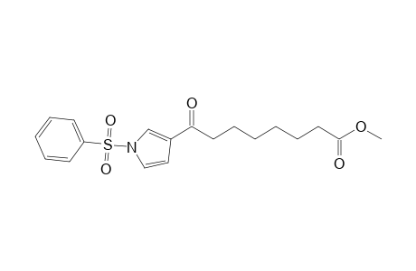 Methyl 8-oxo-8-[1'-(phenylsulfonyl)-1H-pyrrol-3'-yl]-octanoate
