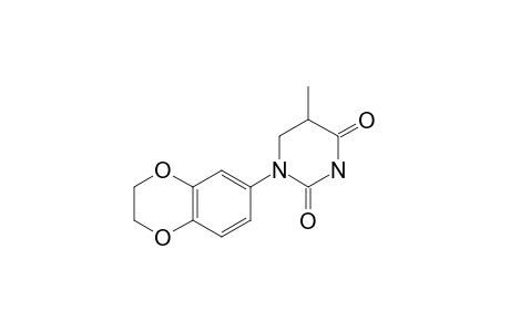 1-(2,3-dihydro-1,4-benzodioxin-7-yl)-5-methyl-5,6-dihydrouracil