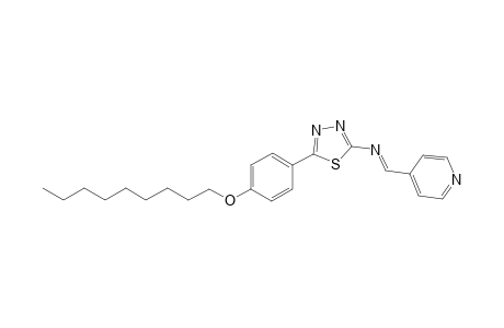 5-(4-(nonyloxy)phenyl)-N-(pyridin-4-ylmethylene)-1,3,4-thiadiazol-2-amine