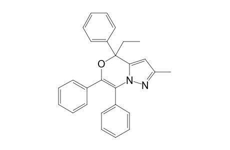 4-ethyl-2-methyl-4,6,7-tri(phenyl)pyrazolo[5,1-c][1,4]oxazine