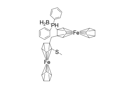 (Sp)-[2-(1-Boranato-1,1-diphenylphosphanyl)ferrocenyl]-(Sp)-[2-(methylsulfanyl)ferrocenyl]methane