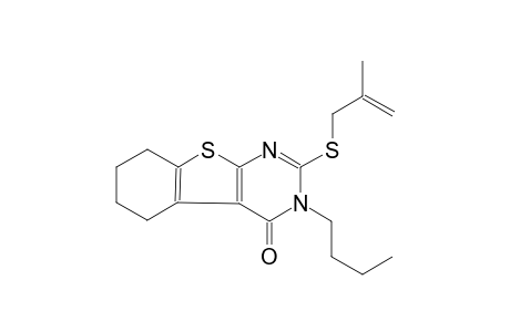 benzo[4,5]thieno[2,3-d]pyrimidin-4(3H)-one, 3-butyl-5,6,7,8-tetrahydro-2-[(2-methyl-2-propenyl)thio]-
