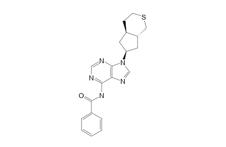 RAC-N(6)-BENZOYL-2',3',5'-TRIDEOXY-3',5'-(METHANOTHIOMETHANO)-1'-A-CARBAADENOSINE;N(6)-BENZOYL-9-(TRANSPERHYDROCYClOPENTA-[C]-THIIN-6-YL)-9H-ADENI
