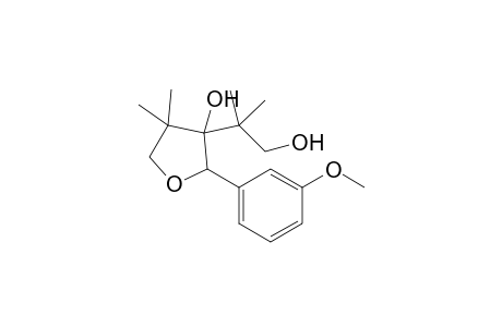 3-Hydroxy-3-(2-hydroxy-1,1-dimethylethyl)-2-(3-methoxyphenyl)-4,4-dimethyl-2,3,4,5-tetrahydrofuran
