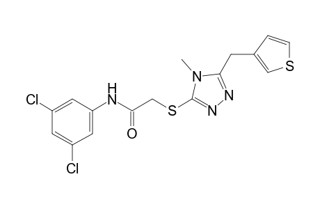 3',5'-dichloro-2-{[4-methyl-5-(3-thenyl)-4H-1,2,4-triazol-3-yl]thio}acetanilide