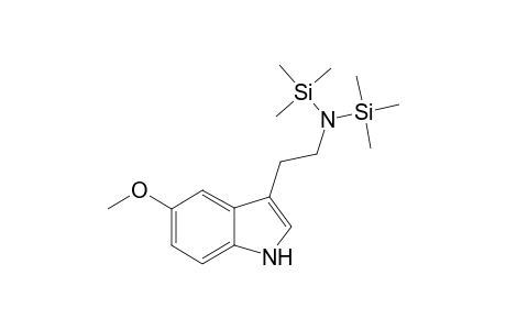 1H-Indole-3-ethanamine, 5-methoxy-N,N(or N,1)-bis(trimethylsilyl)-