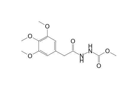Methyl N-[2-(3,4,5-trimethoxyphenyl)ethanoylamino]carbamate