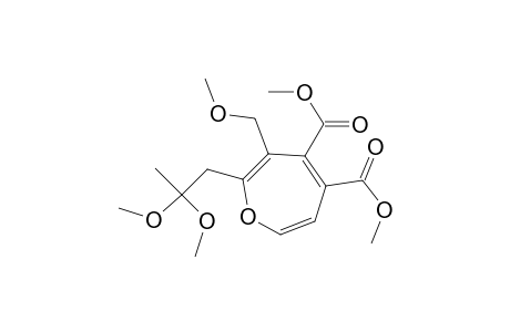2-(2,2-dimethoxypropyl)-3-(methoxymethyl)oxepin-4,5-dicarboxylic acid dimethyl ester