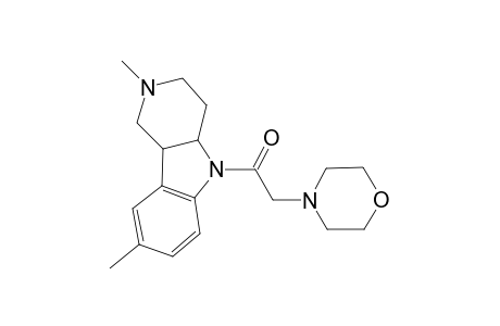 2,8-Dimethyl-5-(4-morpholinylacetyl)-2,3,4,4a,5,9b-hexahydro-1H-pyrido[4,3-b]indole