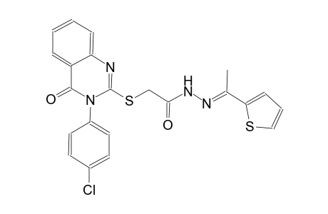 2-{[3-(4-chlorophenyl)-4-oxo-3,4-dihydro-2-quinazolinyl]sulfanyl}-N'-[(E)-1-(2-thienyl)ethylidene]acetohydrazide